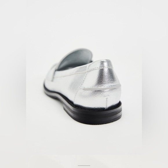 Zara Metallic Loafers. New With Tags. - Picture 3 of 5